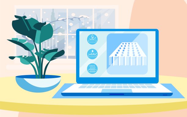 穿孔床垫逼真的笔记本展示图片下载