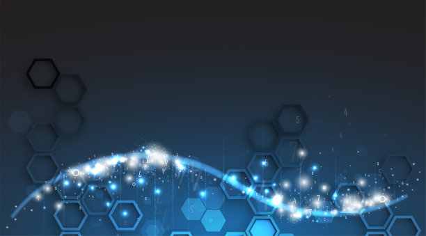 DNA和医学技术背景。未来分子结构呈现图片下载