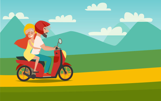 夏季旅行矢量插图空间为您的文字素材图片