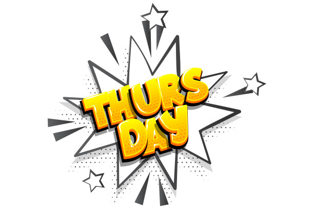 周四喜剧文本演讲泡泡流行艺术图片下载