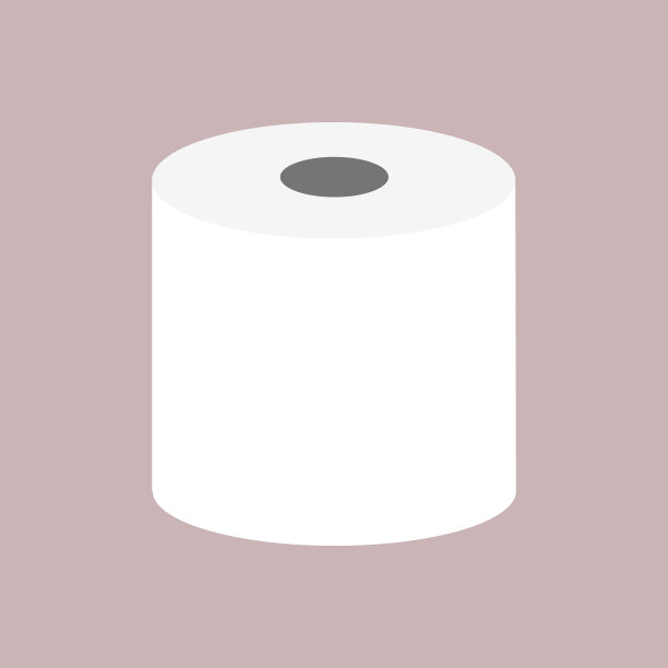 平面卫生纸图标孤立的背景。矢量插图。图片下载