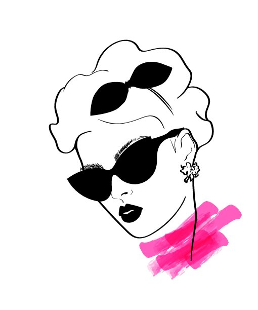 时尚设计素描女人的风格流行艺术图片下载