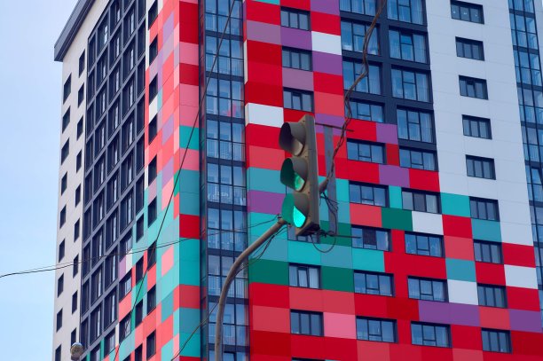 现代丰富多彩的建筑图片下载