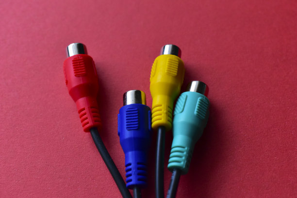 计算机郁金香RCA插孔或复合连接器图片下载