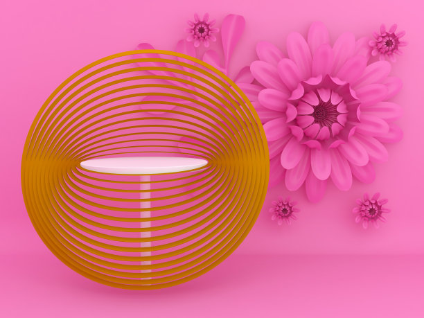 化妆品产品展示背景，空展示柜素材图片