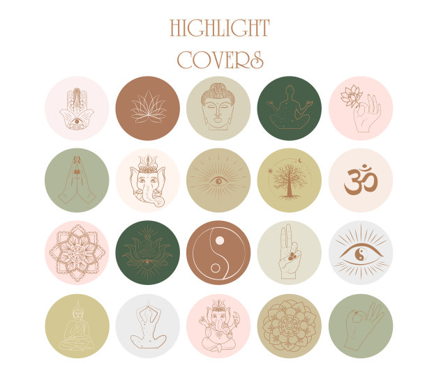 集合抽象各种矢量高光覆盖图片下载