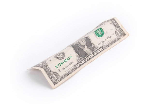 一美元钞票。图片下载