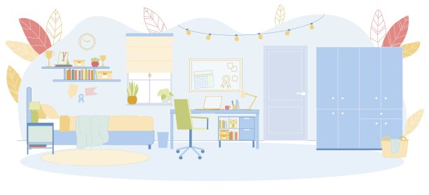 大学生宿舍室内图片下载