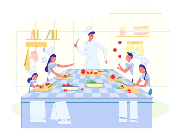 厨师厨师儿童烹饪大师班。图片下载
