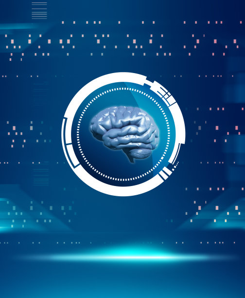人工智能，人脑概念。未来的用户界面数据和信息。图片下载
