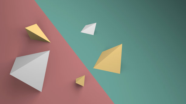 黄白色片段，3d渲染插图图片下载