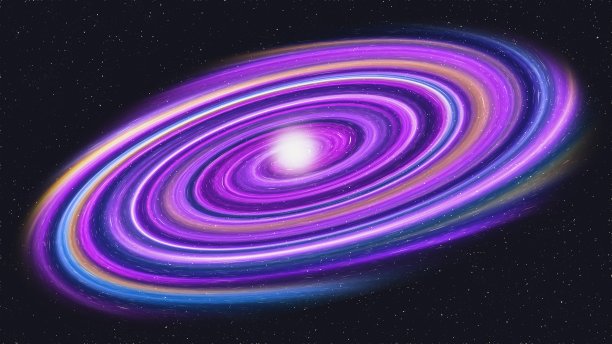 美丽的彩色的星系图片下载