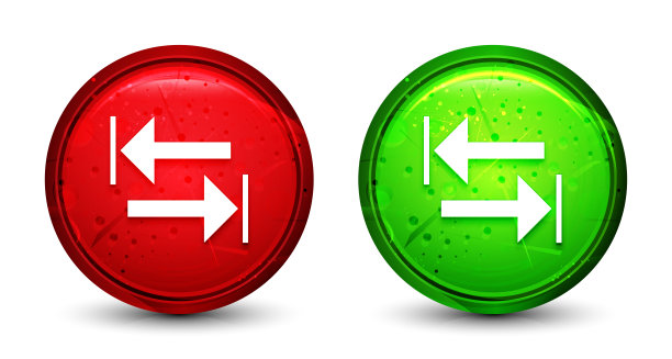 转移箭头图标数字几何设计圆形按钮设置插图图片下载