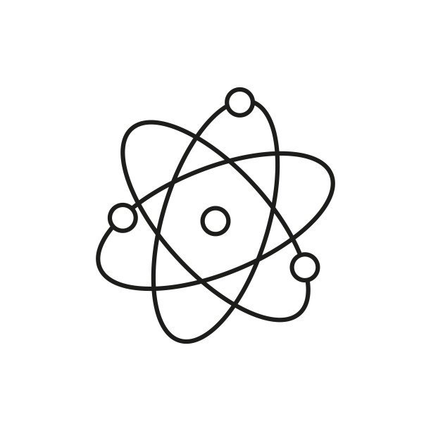 分子图标。矢量插图在平面设计图片下载