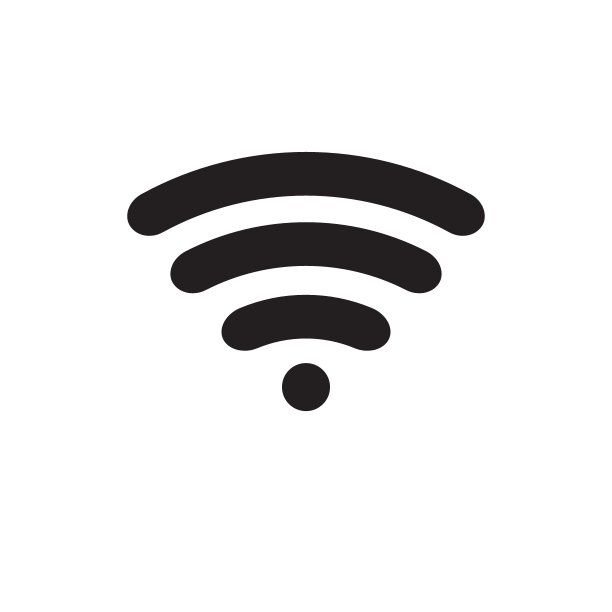 网络的信号。wi - fi。图标上的白色背景。向量图片下载