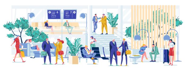 VIP旅客和商人候车室。图片下载