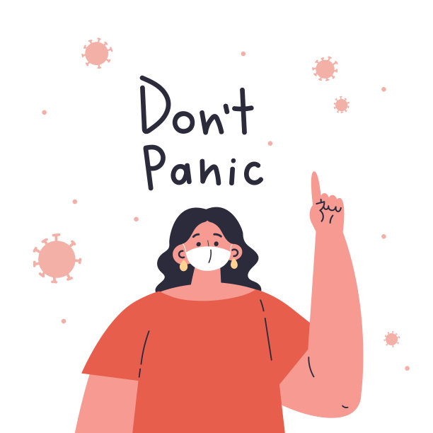 冠状病毒的概念检疫说明图片下载