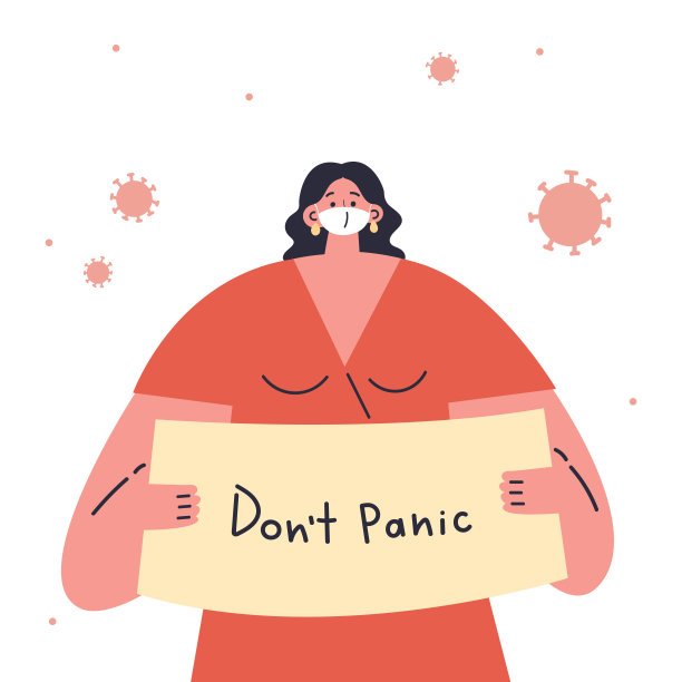 冠状病毒的概念检疫说明图片下载