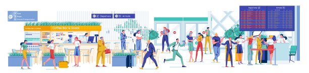 乘客因取消航班与工作人员发生争吵图片下载