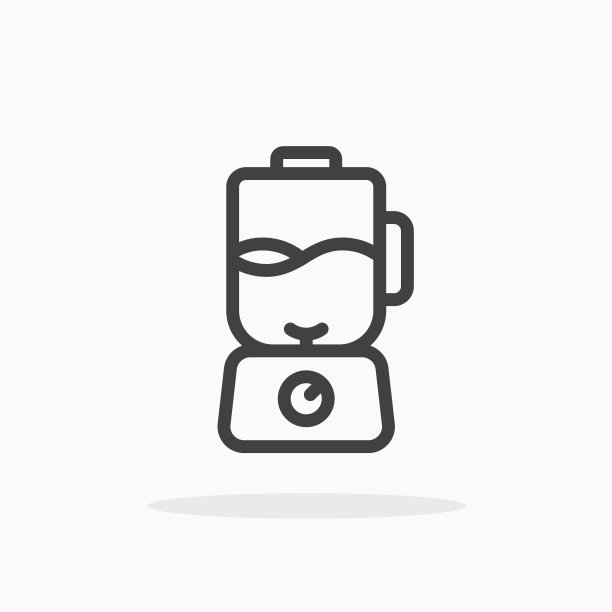 线条风格的搅拌机图标图片下载