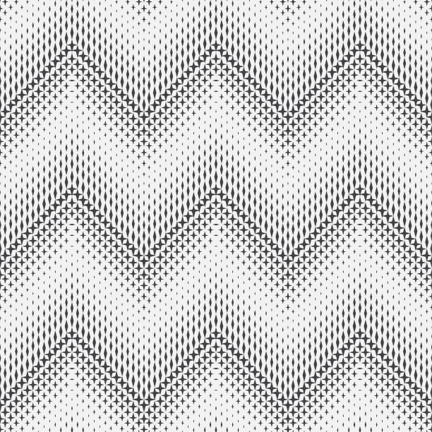 无缝几何抽象半色调背景。图片下载