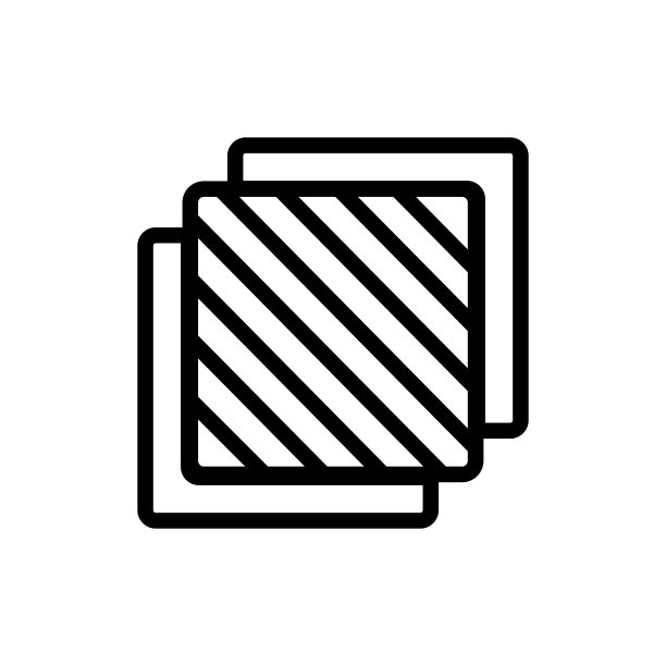 三层图标矢量轮廓插图图片下载