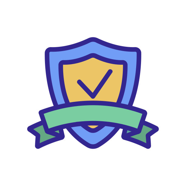 徽章认可的图标矢量轮廓插图图片下载