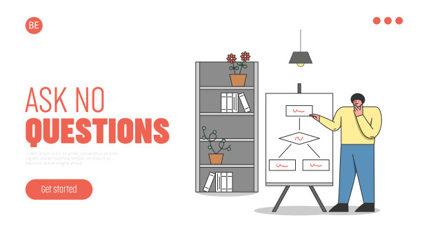 业务演示的概念。网站登录页面。商人或经理做商务演示。性格就是构造图表。网页卡通线性轮廓平面矢量插图图片下载