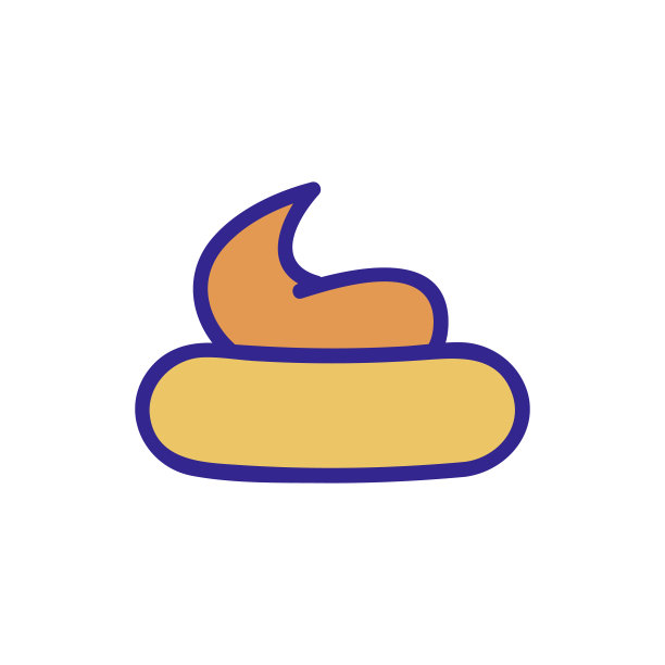 屎臭图标矢量大纲插图图片下载