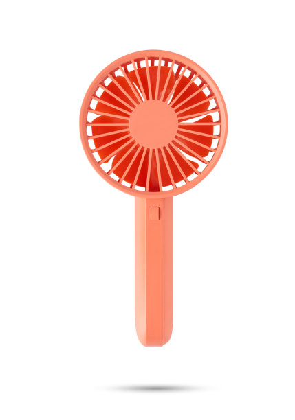 橙色口袋风扇孤立的白色背景图片下载