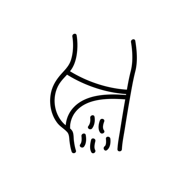 毛腿图标矢量轮廓插图图片下载