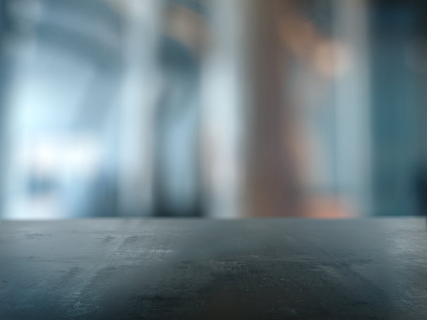 空白展示空间，设计平台，空白产品展台，背景模糊，3d渲染图片下载