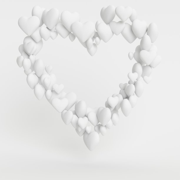 3D渲染随机白心完成大心图片下载