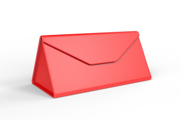 空白折叠三角磁性硬盒太阳镜品牌设计。3 d渲染插图。图片下载