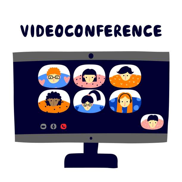 视频会议的概念。图片下载