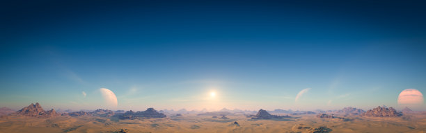 雄伟的系外行星景观图片下载