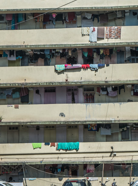 印度的旧公寓集团。图片下载