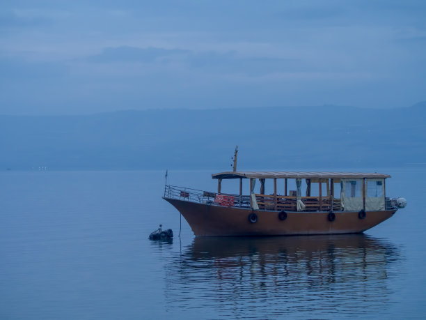 以色列加利利海日落图片下载