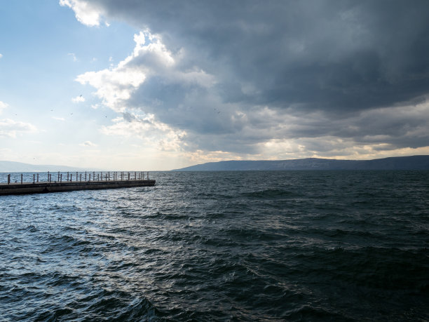 以色列卡帕奈海法利利海码头图片下载