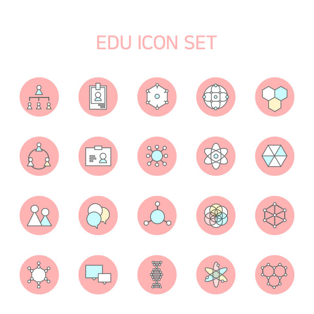 线条图标用于各种化学结构模型和人体网络图片下载