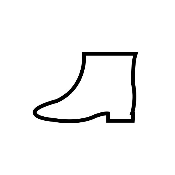 女鞋线图标，标志孤立在白色背景上图片下载