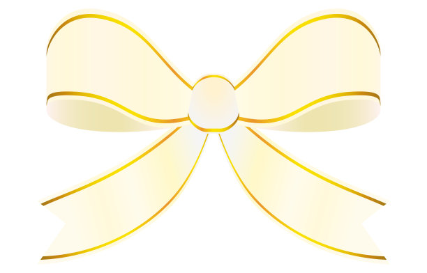 插图白金丝带装饰图片下载