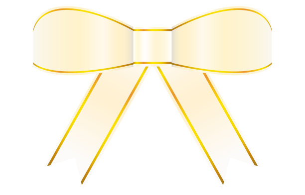 插图白金丝带装饰图片下载