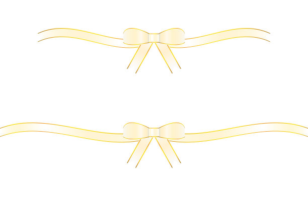 插图白金丝带装饰图片下载