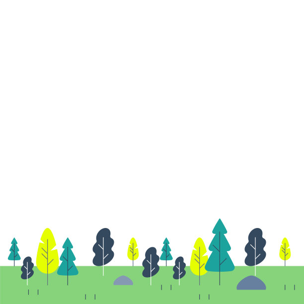 森林树木，自然景观，夏季公园，复制空间图片下载