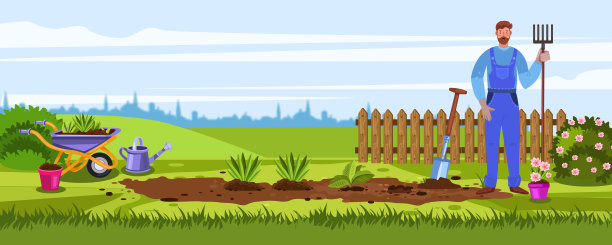 水平园艺景观图片下载