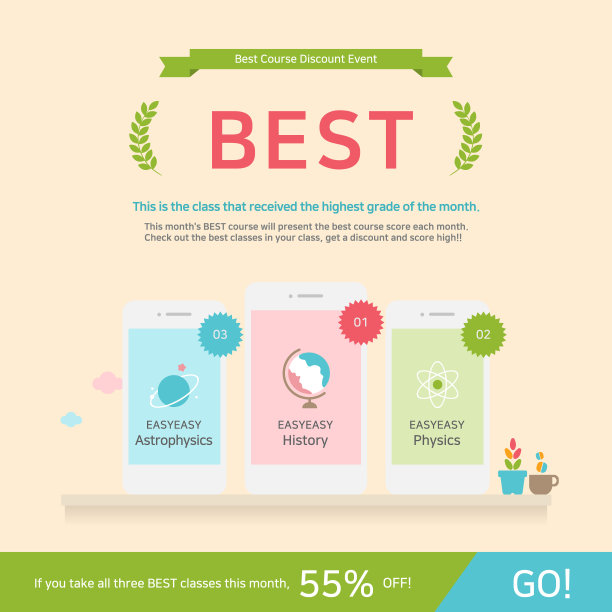 矢量插图的事件弹出教育，在线学习，书籍，学习，虚拟教育，胜利，书架，图书馆，教科书，丝带，荣耀，备忘录，笔记，铅笔，移动，空间，行星，地球，地球，辐射，化学，花盆，咖啡。图片下载