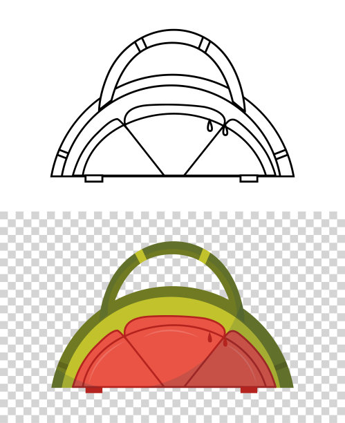 幼稚可爱的袋子在西瓜的形式，用于旅行。轮式儿童手柄旅行袋。适合学龄儿童、学生、游客的背包。适合儿童和成人的时尚包包图片下载