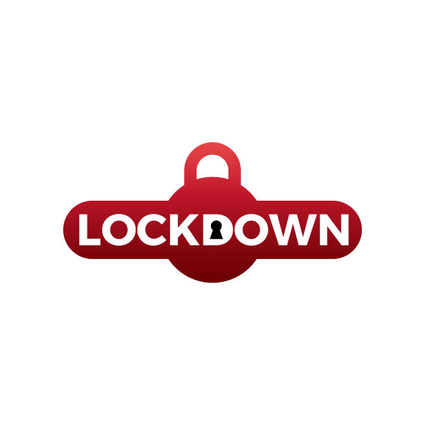 封锁标志矢量插图、社会距离、预防冠状病毒符号。图片下载