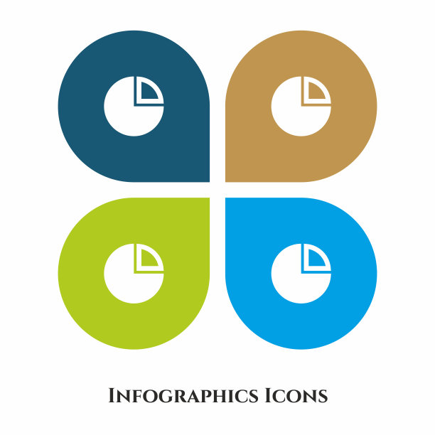 图形矢量插图图标的所有用途。隔离在4个不同的背景上。图片下载